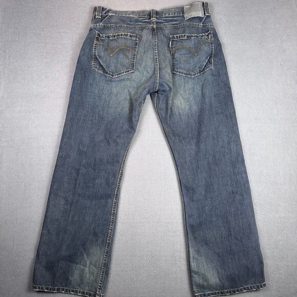 VTG Levi's SilverTab Jeans Mens 36x32 (36x30) Boot Wide Leg Denim Pants Y2K - Picture 3 of 15